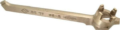 Ampco - 12" Long Aluminum Bronze Drum Plug Wrench - For Use with 3/4" and 2" Bungs, Nonsparking - Eagle Tool & Supply