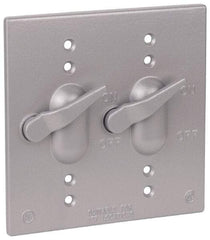 Thomas & Betts - Electrical Outlet Box Aluminum Switch Cover - Includes Gasket & Screw - Eagle Tool & Supply