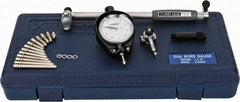 Fowler - 15 Anvil, 1.4 to 6" Dial Bore Gage - 0.0005" Graduation, 6" Gage Depth, Carbide Anvil - Eagle Tool & Supply