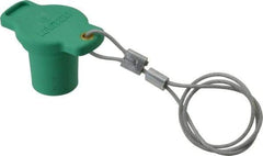 Leviton - 3R NEMA Rated, Male, Green Single Pole Protective Cap - For Use with Female Plug, CSA Certified, UL Listed - Eagle Tool & Supply