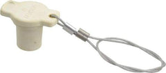 Leviton - 3R NEMA Rated, Male, White Single Pole Protective Cap - For Use with Female Plug, CSA Certified, UL Listed - Eagle Tool & Supply