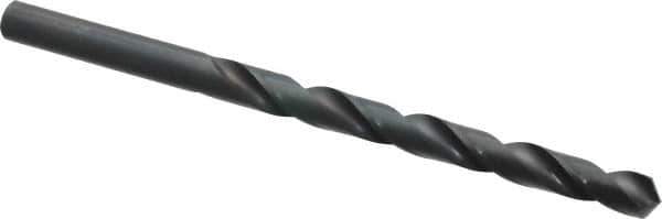 Cleveland - Letter D 118° High Speed Steel Jobber Drill - Oxide Finish, Right Hand Cut, Spiral Flute, Straight Shank, 4" OAL, Standard Point - Eagle Tool & Supply
