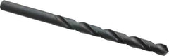 Cleveland - Letter D 118° High Speed Steel Jobber Drill - Oxide Finish, Right Hand Cut, Spiral Flute, Straight Shank, 4" OAL, Standard Point - Eagle Tool & Supply