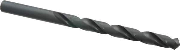 Cleveland - Letter L 118° High Speed Steel Jobber Drill - Oxide Finish, Right Hand Cut, Spiral Flute, Straight Shank, 4-1/4" OAL, Standard Point - Eagle Tool & Supply