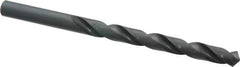 Cleveland - Letter L 118° High Speed Steel Jobber Drill - Oxide Finish, Right Hand Cut, Spiral Flute, Straight Shank, 4-1/4" OAL, Standard Point - Eagle Tool & Supply