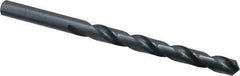 Cleveland - Letter M 118° High Speed Steel Jobber Drill - Oxide Finish, Right Hand Cut, Spiral Flute, Straight Shank, 4-3/8" OAL, Standard Point - Eagle Tool & Supply
