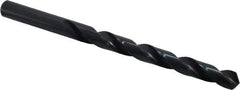 Cleveland - Letter Q 118° High Speed Steel Jobber Drill - Oxide Finish, Right Hand Cut, Spiral Flute, Straight Shank, 4-3/4" OAL, Standard Point - Eagle Tool & Supply