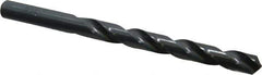 Cleveland - Letter T 118° High Speed Steel Jobber Drill - Oxide Finish, Right Hand Cut, Spiral Flute, Straight Shank, 4-7/8" OAL, Standard Point - Eagle Tool & Supply