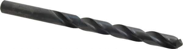 Cleveland - Letter U 118° High Speed Steel Jobber Drill - Oxide Finish, Right Hand Cut, Spiral Flute, Straight Shank, 5" OAL, Standard Point - Eagle Tool & Supply