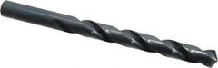 Cleveland - Letter Z 118° High Speed Steel Jobber Drill - Oxide Finish, Right Hand Cut, Spiral Flute, Straight Shank, 5-1/4" OAL, Standard Point - Eagle Tool & Supply