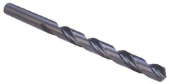 Interstate - 11.8mm 118° High Speed Steel Jobber Drill - Oxide Finish, Right Hand Cut, Spiral Flute, Straight Shank, 146mm OAL, Standard Point - Eagle Tool & Supply