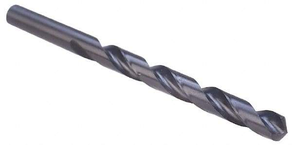 Cleveland - 6.1mm 118° High Speed Steel Jobber Drill - Oxide Finish, Right Hand Cut, Spiral Flute, Straight Shank, 3.976" OAL, Standard Point - Eagle Tool & Supply