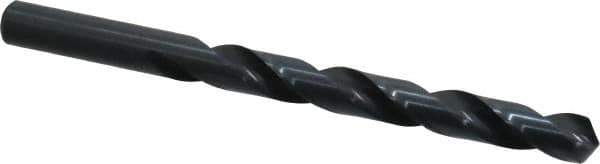 Cleveland - 27/64" 118° High Speed Steel Jobber Drill - Oxide Finish, Right Hand Cut, Spiral Flute, Straight Shank, 5-3/8" OAL, Standard Point - Eagle Tool & Supply