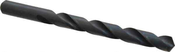 Cleveland - 15/32" 118° High Speed Steel Jobber Drill - Oxide Finish, Right Hand Cut, Spiral Flute, Straight Shank, 5-3/4" OAL, Standard Point - Eagle Tool & Supply