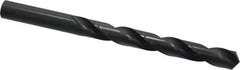 Cleveland - 17/32" 118° High Speed Steel Jobber Drill - Oxide Finish, Right Hand Cut, Spiral Flute, Straight Shank, 6-5/8" OAL, Standard Point - Eagle Tool & Supply