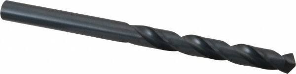 Cleveland - 7.5mm 118° High Speed Steel Jobber Drill - Oxide Finish, Right Hand Cut, Spiral Flute, Straight Shank, 4.291" OAL, Standard Point - Eagle Tool & Supply