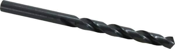 Cleveland - 7.7mm 118° High Speed Steel Jobber Drill - Oxide Finish, Right Hand Cut, Spiral Flute, Straight Shank, 4.606" OAL, Standard Point - Eagle Tool & Supply