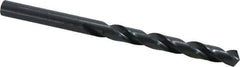 Cleveland - 7.7mm 118° High Speed Steel Jobber Drill - Oxide Finish, Right Hand Cut, Spiral Flute, Straight Shank, 4.606" OAL, Standard Point - Eagle Tool & Supply
