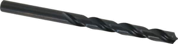 Cleveland - 7.9mm 118° High Speed Steel Jobber Drill - Oxide Finish, Right Hand Cut, Spiral Flute, Straight Shank, 4.606" OAL, Standard Point - Eagle Tool & Supply