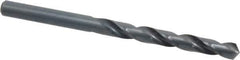 Cleveland - 8mm 118° High Speed Steel Jobber Drill - Oxide Finish, Right Hand Cut, Spiral Flute, Straight Shank, 4.606" OAL, Standard Point - Eagle Tool & Supply