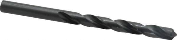 Cleveland - 8.8mm 118° High Speed Steel Jobber Drill - Oxide Finish, Right Hand Cut, Spiral Flute, Straight Shank, 4.921" OAL, Standard Point - Eagle Tool & Supply