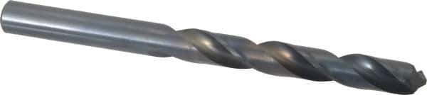 Cleveland - 11.5mm 118° High Speed Steel Jobber Drill - Oxide Finish, Right Hand Cut, Spiral Flute, Straight Shank, 5.591" OAL, Standard Point - Eagle Tool & Supply