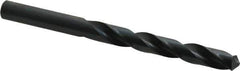 Cleveland - 12.2mm 118° High Speed Steel Jobber Drill - Oxide Finish, Right Hand Cut, Spiral Flute, Straight Shank, 5.945" OAL, Standard Point - Eagle Tool & Supply