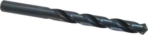 Cleveland - 12.5mm 118° High Speed Steel Jobber Drill - Oxide Finish, Right Hand Cut, Spiral Flute, Straight Shank, 5.945" OAL, Standard Point - Eagle Tool & Supply