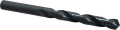 Cleveland - 14.5mm 118° High Speed Steel Jobber Drill - Oxide Finish, Right Hand Cut, Spiral Flute, Straight Shank, 6.654" OAL, Standard Point - Eagle Tool & Supply
