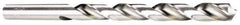 Hertel - 0.38mm 118° High Speed Steel Jobber Drill - Bright Finish, Spiral Flute, Straight Shank, 19mm OAL, Standard Point - Eagle Tool & Supply