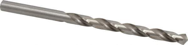Cleveland - Letter A 118° High Speed Steel Jobber Drill - Bright Finish, Right Hand Cut, Spiral Flute, Straight Shank, 3-7/8" OAL, Standard Point - Eagle Tool & Supply