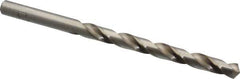 Cleveland - Letter D 118° High Speed Steel Jobber Drill - Bright Finish, Right Hand Cut, Spiral Flute, Straight Shank, 4" OAL, Standard Point - Eagle Tool & Supply