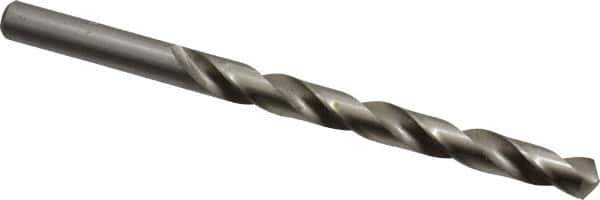 Cleveland - Letter M 118° High Speed Steel Jobber Drill - Bright Finish, Right Hand Cut, Spiral Flute, Straight Shank, 4-3/8" OAL, Standard Point - Eagle Tool & Supply
