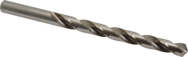 Cleveland - Letter Q 118° High Speed Steel Jobber Drill - Bright Finish, Right Hand Cut, Spiral Flute, Straight Shank, 4-3/4" OAL, Standard Point - Eagle Tool & Supply