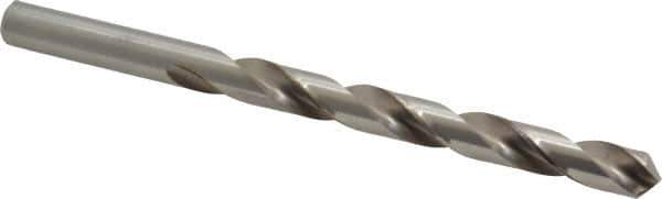 Cleveland - Letter R 118° High Speed Steel Jobber Drill - Bright Finish, Right Hand Cut, Spiral Flute, Straight Shank, 4-3/4" OAL, Standard Point - Eagle Tool & Supply