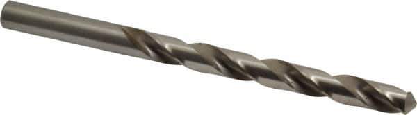 Cleveland - Letter S 118° High Speed Steel Jobber Drill - Bright Finish, Right Hand Cut, Spiral Flute, Straight Shank, 4-7/8" OAL, Standard Point - Eagle Tool & Supply