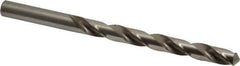 Cleveland - Letter S 118° High Speed Steel Jobber Drill - Bright Finish, Right Hand Cut, Spiral Flute, Straight Shank, 4-7/8" OAL, Standard Point - Eagle Tool & Supply