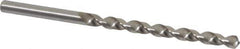 Cleveland - #8 118° High Speed Steel Jobber Drill - Bright Finish, Right Hand Cut, Spiral Flute, Straight Shank, 3-5/8" OAL, Standard Point - Eagle Tool & Supply