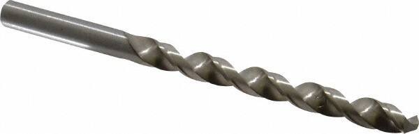 Cleveland - Letter H 118° High Speed Steel Jobber Drill - Bright Finish, Right Hand Cut, Spiral Flute, Straight Shank, 4-1/8" OAL, Standard Point - Eagle Tool & Supply