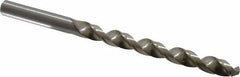 Cleveland - Letter H 118° High Speed Steel Jobber Drill - Bright Finish, Right Hand Cut, Spiral Flute, Straight Shank, 4-1/8" OAL, Standard Point - Eagle Tool & Supply