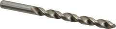 Cleveland - Letter U 118° High Speed Steel Jobber Drill - Bright Finish, Right Hand Cut, Spiral Flute, Straight Shank, 5" OAL, Standard Point - Eagle Tool & Supply