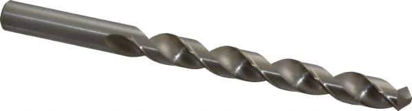 Cleveland - Letter V 118° High Speed Steel Jobber Drill - Bright Finish, Right Hand Cut, Spiral Flute, Straight Shank, 5" OAL, Standard Point - Eagle Tool & Supply