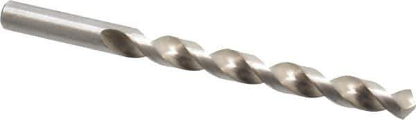 Cleveland - 11/32" 118° High Speed Steel Jobber Drill - Bright Finish, Right Hand Cut, Spiral Flute, Straight Shank, 4-3/4" OAL, Standard Point - Eagle Tool & Supply