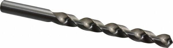 Cleveland - 3/8" 118° High Speed Steel Jobber Drill - Bright Finish, Right Hand Cut, Spiral Flute, Straight Shank, 5" OAL, Standard Point - Eagle Tool & Supply