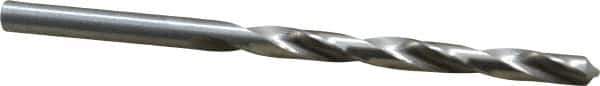 Cleveland - #5 118° High Speed Steel Jobber Drill - Bright Finish, Right Hand Cut, Spiral Flute, Straight Shank, 3-3/4" OAL, Standard Point - Eagle Tool & Supply