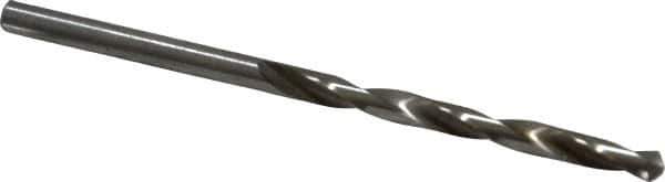 Cleveland - #25 118° High Speed Steel Jobber Drill - Bright Finish, Right Hand Cut, Spiral Flute, Straight Shank, 3" OAL, Standard Point - Eagle Tool & Supply