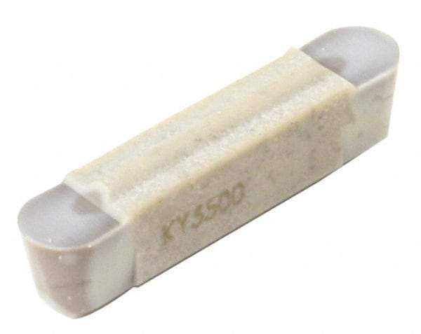 Kennametal - 0500M05R Grade KY3500, 5mm Cutting Width Ceramic-SI Grooving Insert - 4.1mm Max Depth of Cut, Neutral, 0.098" Corner Radius, Uncoated - Eagle Tool & Supply