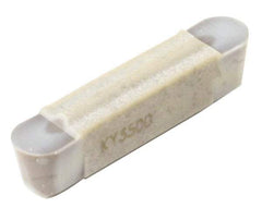 Kennametal - 0500M05R Grade KY3500, 5mm Cutting Width Ceramic-SI Grooving Insert - 4.1mm Max Depth of Cut, Neutral, 0.098" Corner Radius, Uncoated - Eagle Tool & Supply