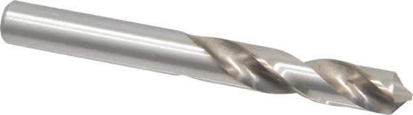 Cleveland - 5/16" 118° Spiral Flute High Speed Steel Screw Machine Drill Bit - Bright Finish, Right Hand Cut, 1-5/8" Flute Length, 2-13/16" OAL, Standard Point, Straight Shank - Eagle Tool & Supply