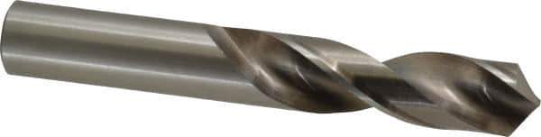 Cleveland - 11/16" 118° Spiral Flute High Speed Steel Screw Machine Drill Bit - Bright Finish, Right Hand Cut, 2-7/8" Flute Length, 4-5/8" OAL, Standard Point, Straight Shank - Eagle Tool & Supply